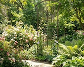 H Potter 72” Metal Garden Trellis, Large Iron Trellis for Climbing Plants, Outdoor Trellis Privacy Screen, Heavy Duty Yard Art