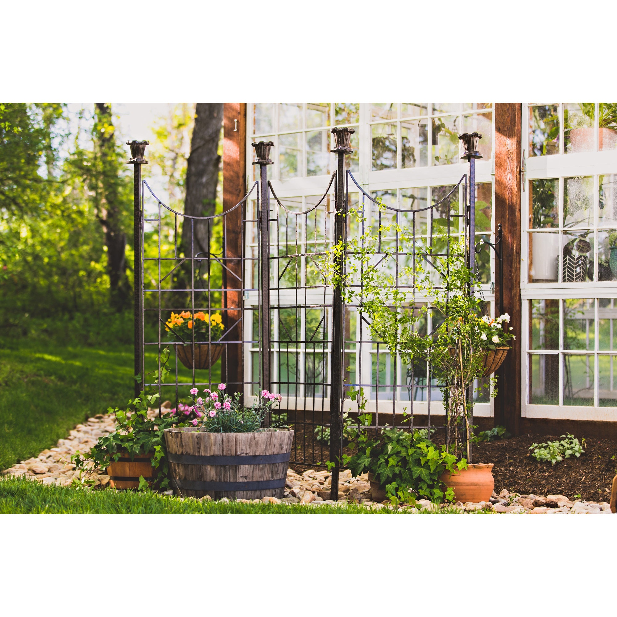 H Potter Metal Garden Trellis Tall Large Indoor Outdoor H Potter Metal Garden Trellis Tall, Tall Garden Trellis Screen
