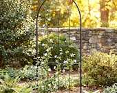 H Potter Tall Metal Garden Trellis - Black Iron Gothic Yard Art for Climbing Plants