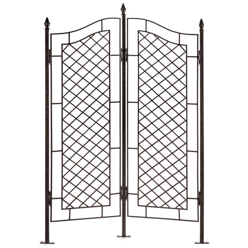 H Potter Large Metal Trellis Wrought Iron Trellis Two Panel Etsy
