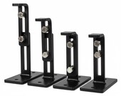 H Potter - Black Metal Trellis Mounting Brackets - Adjustable, Set of 4