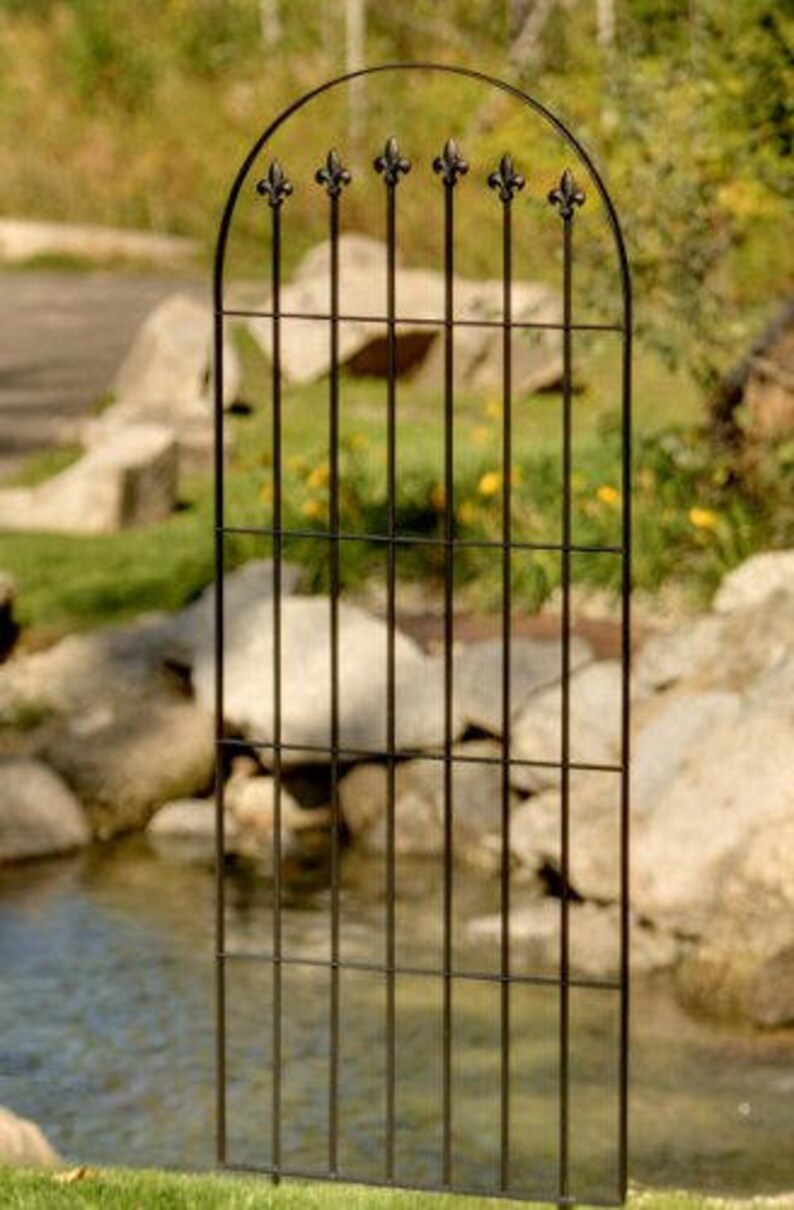 H Potter Metal Garden Trellis Black Finish Patio Deck Etsy