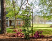 H Potter Trellis Tall Metal Obelisk Garden Trellis – Large Trellis for Climbing Plants Trellis for Roses Clematis Grid Vertical Yard Art