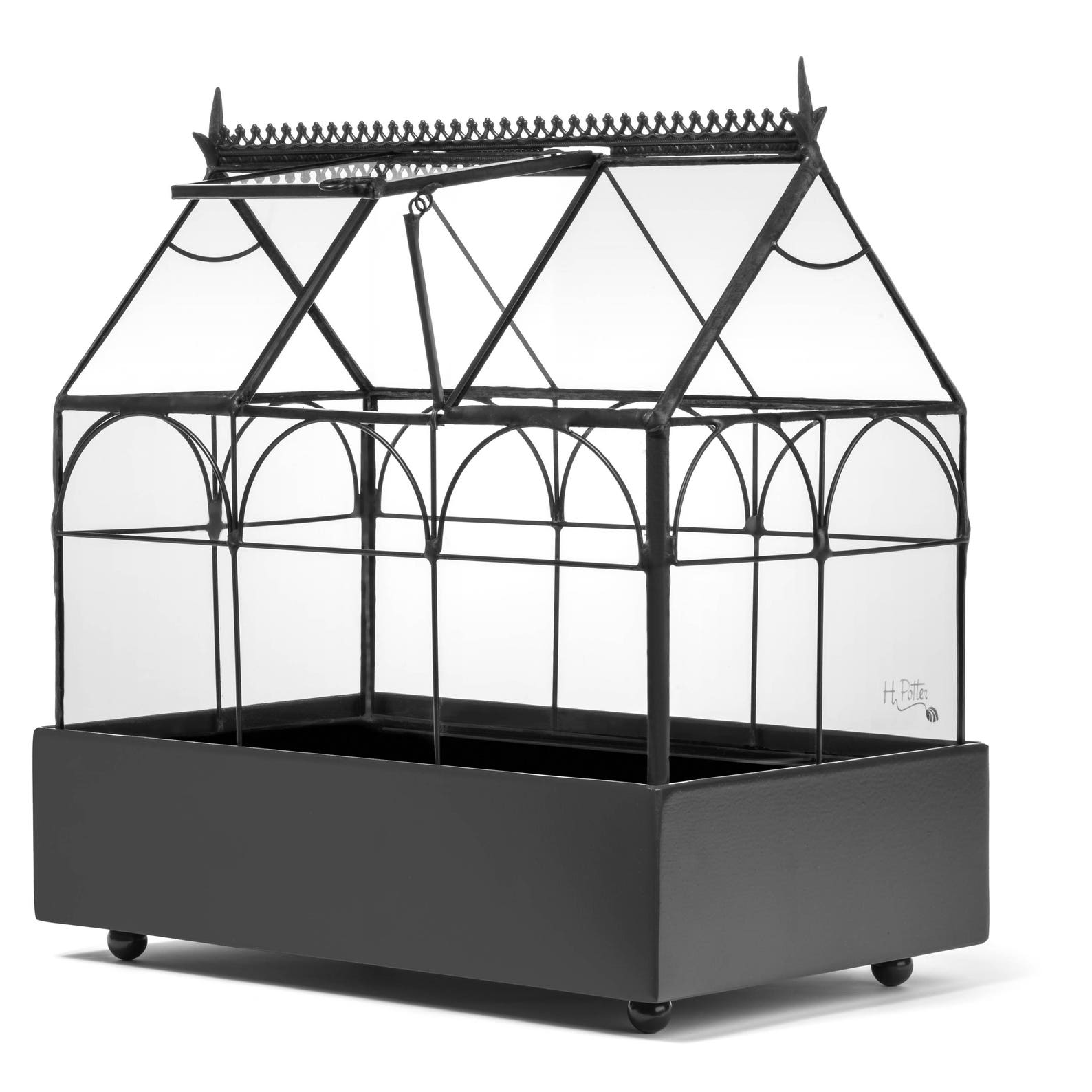 H Potter Plant Terrarium Container Large Glass Wardian Case Etsy