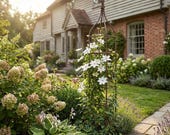 H Potter 6 Ft Tall Metal Garden Obelisk Trellis – Iron Climbing Plant Support