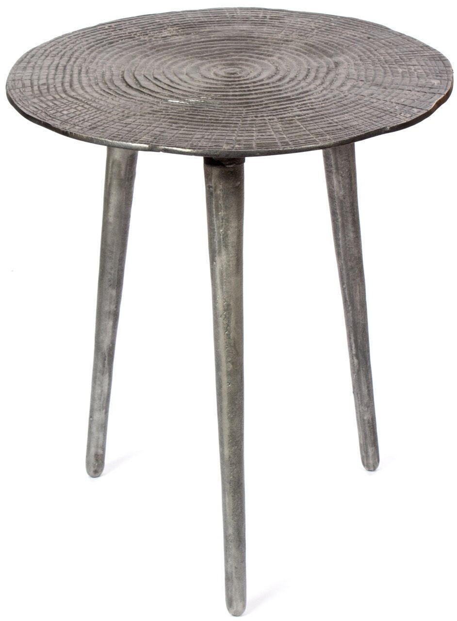 H Potter Outdoor Side Table Silver Pewter Porch Patio Pool Deck Balco…