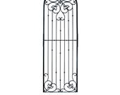 H Potter Garden Trellis Black Finish, Metal 8 Foot Tall, Indoor Outdoor Screen, Wrought Iron Heavy Scroll Patio Deck, Outdoor Room, Yard Art