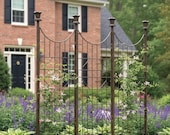 H Potter Garden Trellis - Heavy Duty Metal Screen - Tall Outdoor Wrought Fence Panel - Yard Art Privacy Trellis Climbing Plants Living Wall