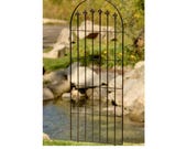 H Potter Metal Garden Trellis, Black Finish, Patio, Deck, Backyard Decor, Iron Privacy Screen, Yard Art, Unique Gift for Climbing Plants