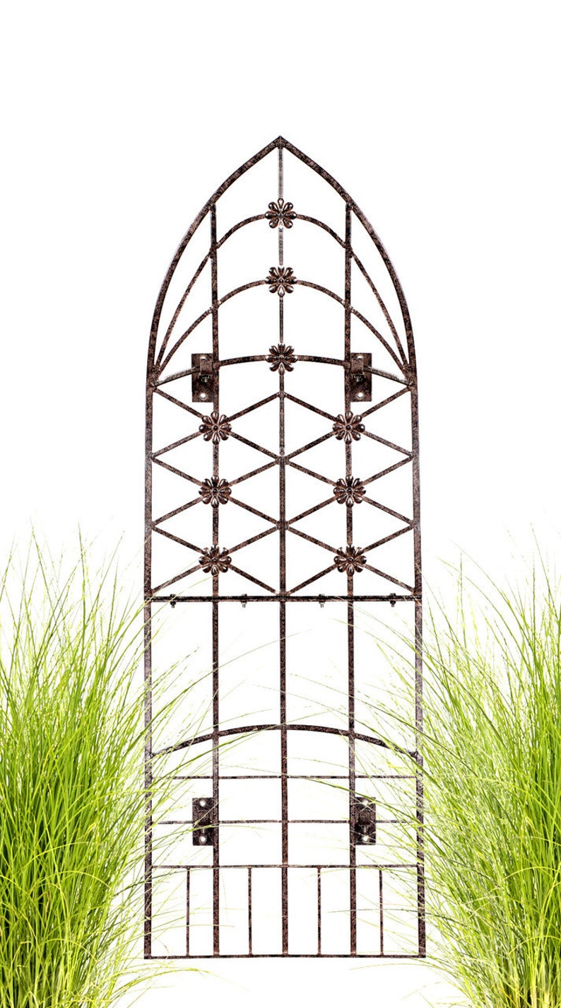 H Potter Metal Garden Trellis With Wall Brackets Wrought Etsy