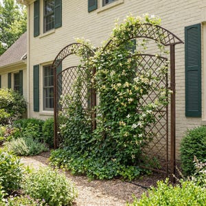 H Potter Metal Garden Trellis, Tall Outdoor Privacy Screen, Set of 2