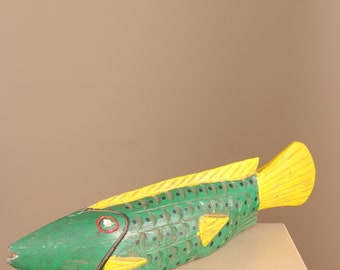 African Art - Bozo Mali fish puppet