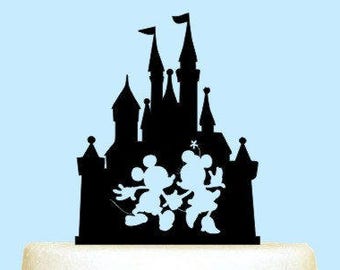 Castle Cake Topper For Wedding Disney Wedding Cake Topper Etsy