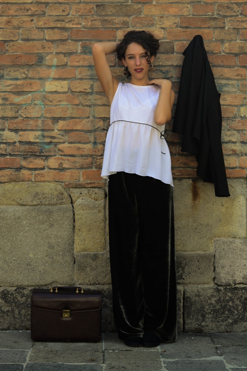 Marguerite S Blouse From Blue Eyes Black Etsy