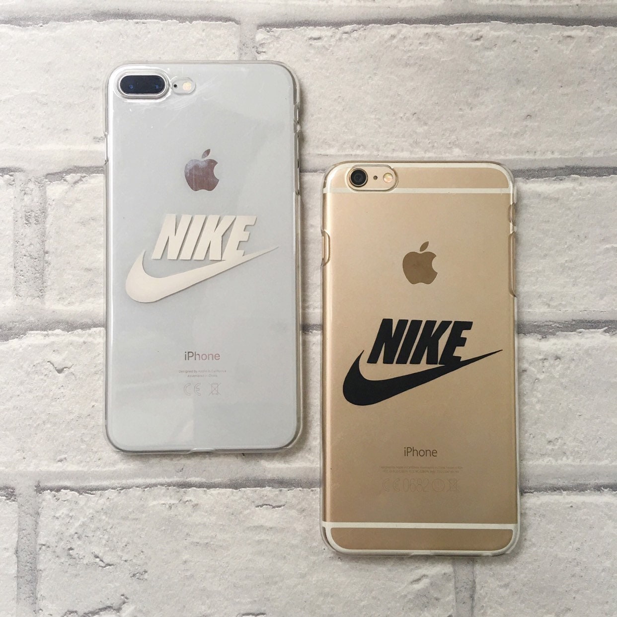 Nike clear phone case hard or protective gel option for iPhone | Etsy