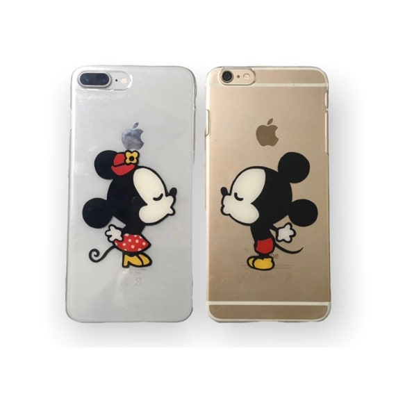 Coques de téléphone pour couples, housses assorties au design Minnie et  Mickey Mouse pour iPhone Samsung Galaxy Cadeaux en TPU transparents, durs  et protecteurs -  France