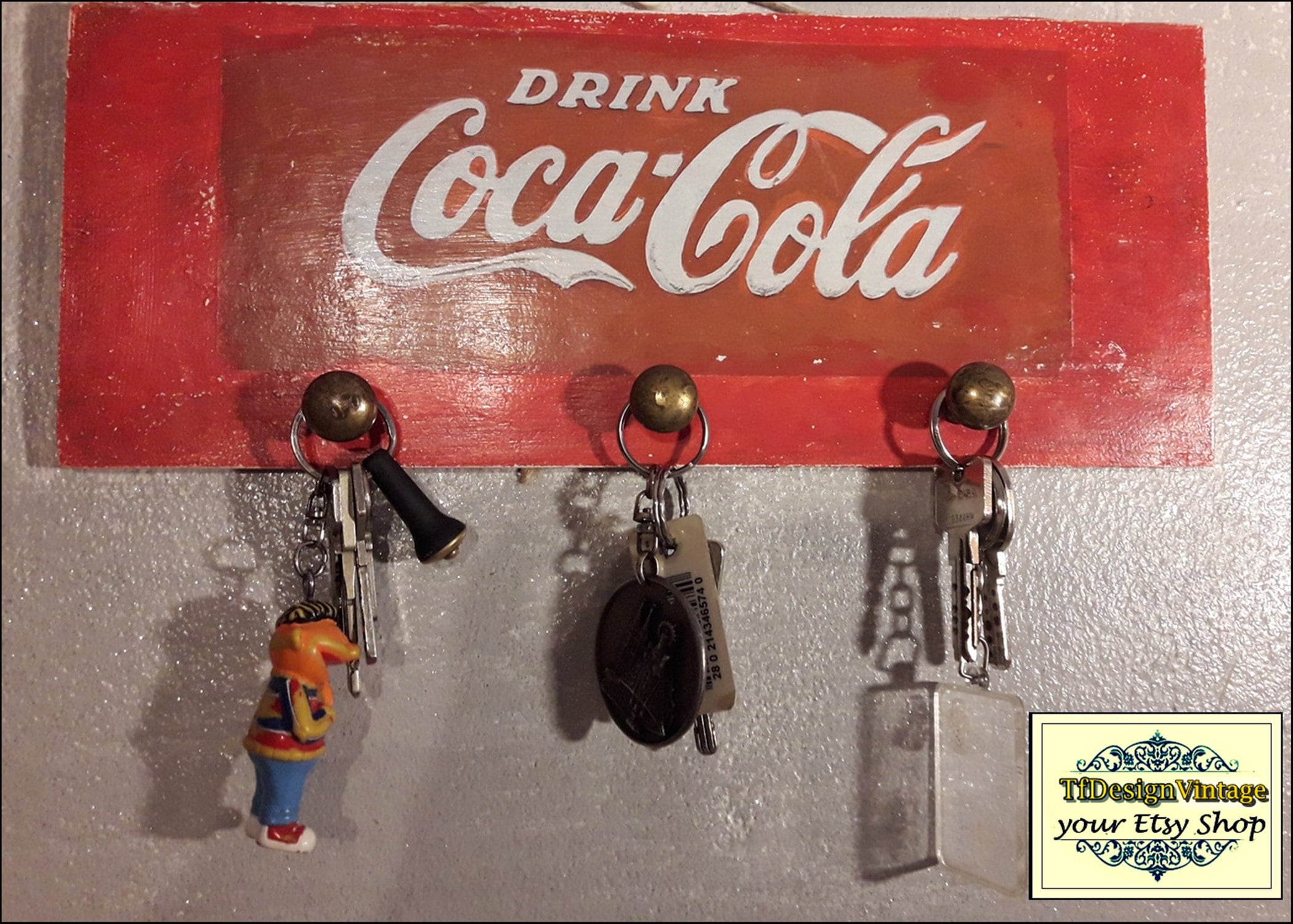 Keys Hanger Keys Hanger Wood Keys Wall Hanger Keys Hanger For Home Hanger For Keys Coca Cola Hanger Key Hanger Coca Cola Motiff