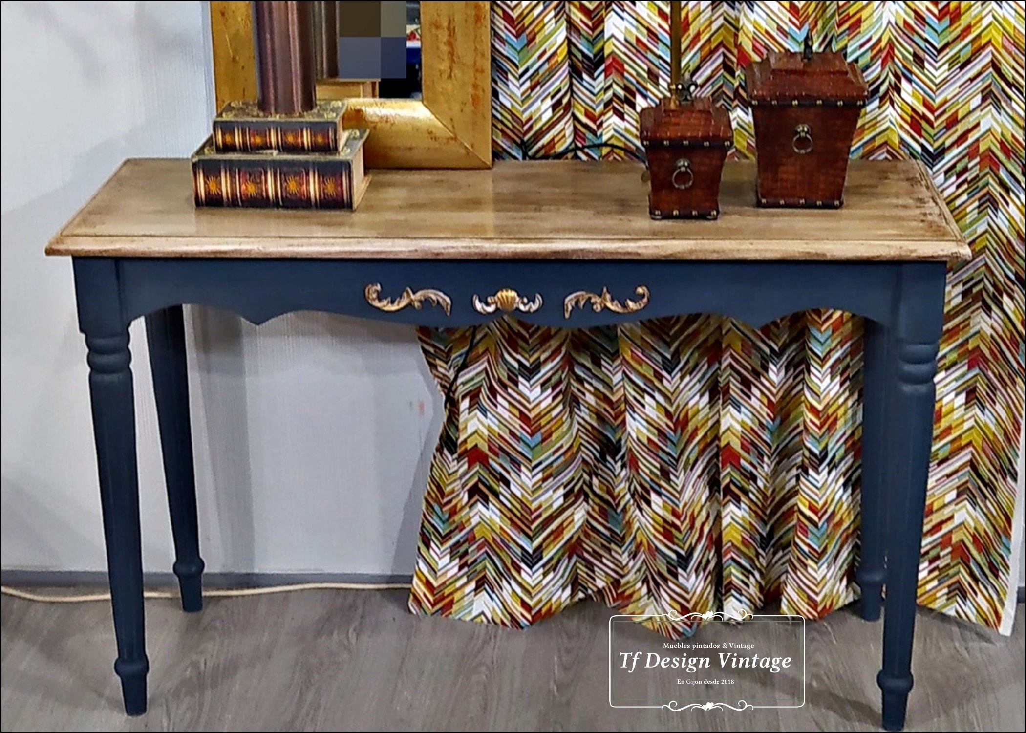 Console De Meubles En Bois, Table Console Vintage, D'entrée Couloir Étroit, Hall