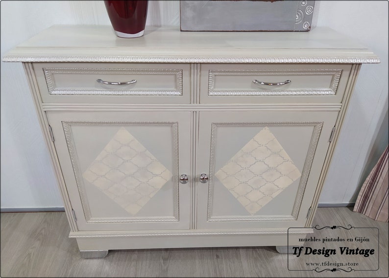 Schmale Schuster Vintage-Stil Schuster bemalte Schuhschrank | Etsy