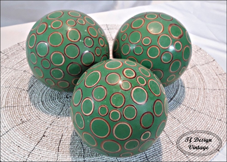 Decorative Balls For Bowls Decorative Balls Centrepieces Etsy
