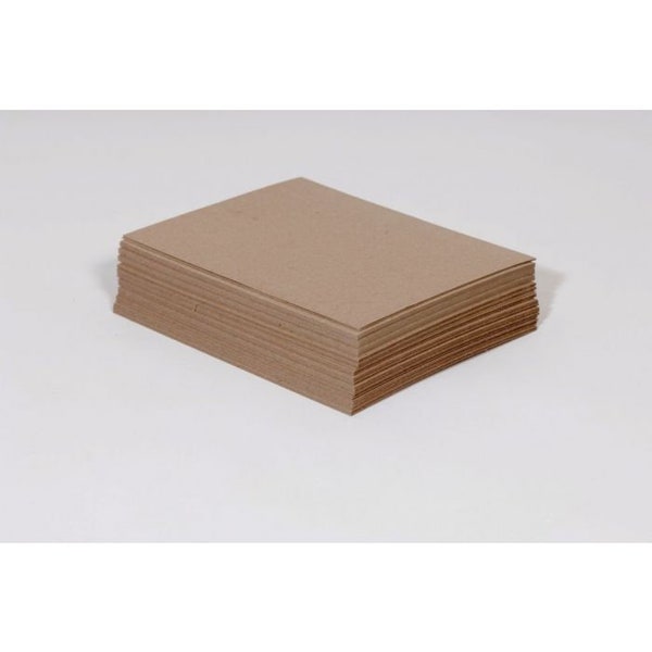 50pt Heavy Duty Kraft Chipboard - Individual 8.5 x 11 Sheets