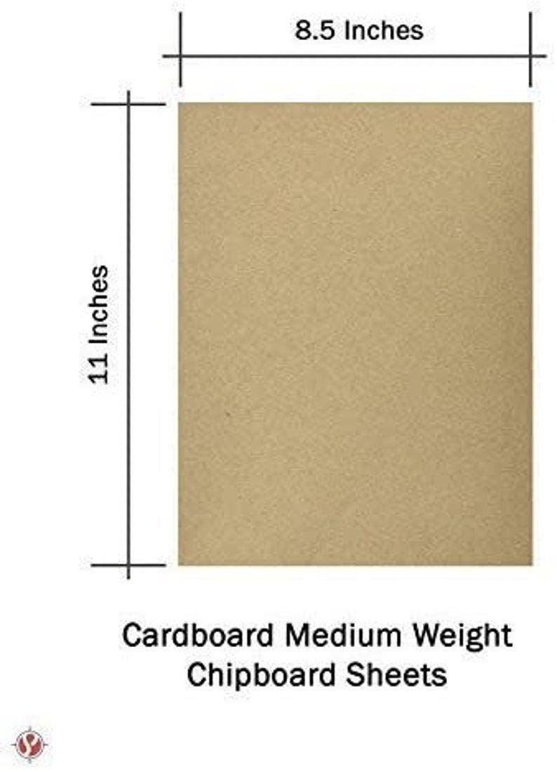 25 Fogli Di Truciolare Medium Weight 6x6'' (15,2x15,2 Cm) – Colore Nero, Per Scrapbooking E Fustellatrici