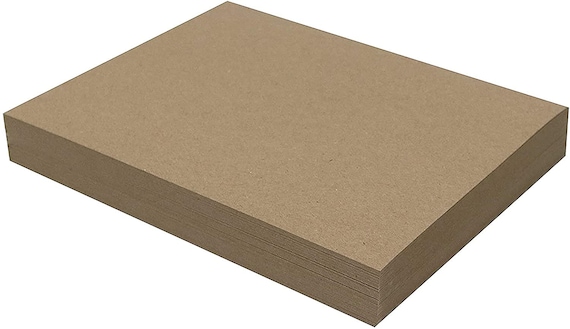 4 X 6 Black Chipboard - Cardboard Medium Weight Chipboard Sheets - 25 Per  Pack.