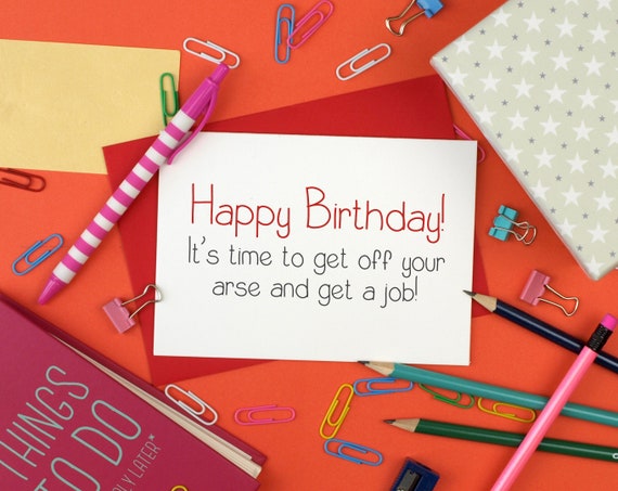 Tarjeta De Cumpleanos Grosera Feliz Cumpleanos Es Hora Etsy