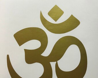 MANY SIZES and COLORS Aum Om Symbol Sign Yoga Buddhism Spiritual Car Truck Suv Rear Window Glass Decal Sticker Laptop V5
