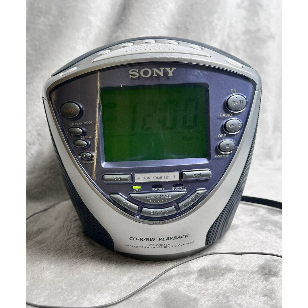 Sony Dream Machine ICFCD843V CD Player Am/fm Weather Alarm Etsy