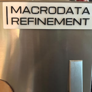 Macrodata Refinement Door Sign Inspired by Severance and Lumon