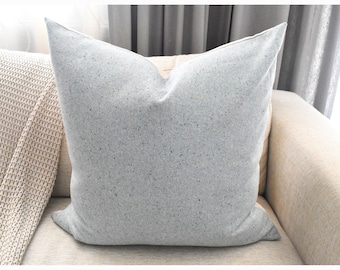 Wool and Linen cushion covers, pale green