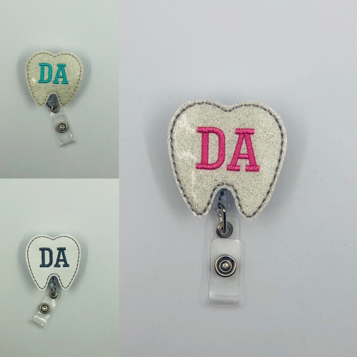 DA Tooth Badge Reel Dental Badge Reel Retractable Badge Etsy