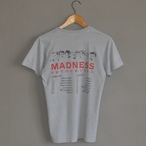 Vintage 1983 MADNESS UK Tour T shirt size XS-Small / 80s Rare Uk Band Two Tone Ska Post punk new wave rock 1980s Promo Concert Tee