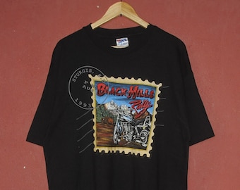 Koszulka Vintage 1993 STURGIS Black Hills Rally rozmiar XL / Koszulka motocyklowa Sturgis Bike Week / Koszulka motocyklowa Motorcycle Rock Hippie klasyczna nowość