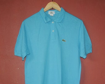 Vintage LACOSTE Poloshirt Medium / 1990er Jahre Poloshirt / Designer Casual Streetwear Hemd