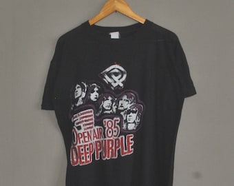 Vintage Deep Purple Shirt Concert Shirt Band Tee 1985 Concert Tee