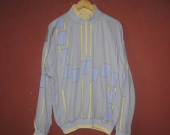 Vintage ADIDAS 1990s 1980s Half Zipper sweater Large / 1990s / Vintage Adidas jacket  / outdoor / Tennis wear ivan lendl stefan edberg