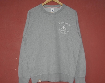 Sudadera vintage LE COQ SPORTIF de los años 90, talla mediana, jersey deportivo vintage, bonito diseño, jersey estilo hip hop hipster