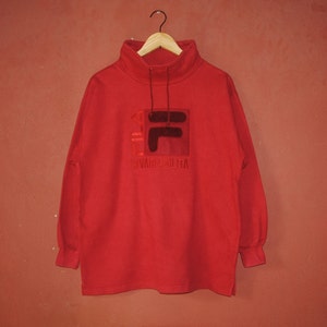 Vintage FILA classic from 1990s Sweater sweatshirt size Small / Streetwear clothing / Jumper / Hipster hip hop big logo Pullover