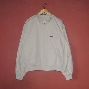 Vintage MEMBERS ONLY Jacket size X-Large / Original 1990s kultige Indie fashion Streetwear Herren Windjacke braun L/XL