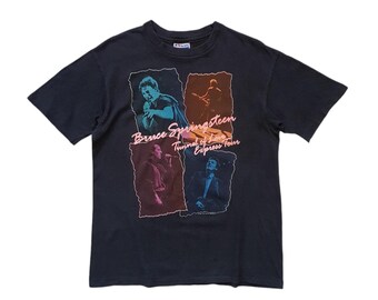 【IONSEOUL】 Oasis Tour 1996 Short Sleeve T Shirt 4JH391 Oasis 1996 Tour Horizontal Stripes Ringer T Shirt Size XXL