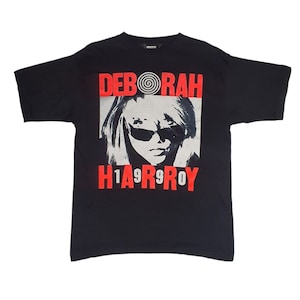 Vintage 1990 DEBORAH HARRY Def Dumb & Blonde Tour Concert T shirt size Large / 90s Punk Rock New Wave Debbie Harry Blondie Band Tee Shirt