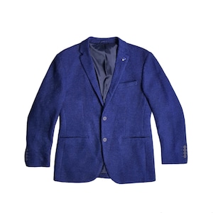 Empoli Bolini Milano Wool Blue Blazer size 48 / Original Italian designer luxury blazer Wool Uomo Mens Suit coat jacket