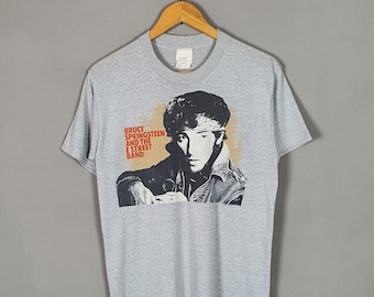Vintage BRUCE SPRINGSTEEN & The E Street Band 1984-85 World Tour Concert T shirt size M / 80s Rock n' Roll Folk Rock American Singer Tee