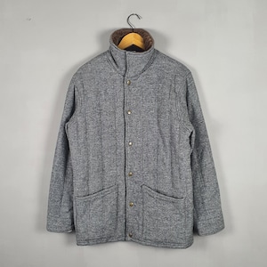 Vintage Walls Outdoor Chore Wollmischung Jacke Größe M-L / 1990s Jagd im Freien Arbeitskleidung Arbeitsjacke Graue Jacke