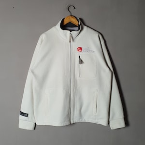 Vintage ECKO Function 1990s Fleece Zipper sweater size M-L / 90s Fleece Jacket Streetwear Classic clothing / Warm Wear Hip Hop Sweater