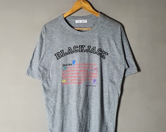 Vintage 90er Jahre BLACK JACK Tezuka Osamu's T-Shirt Größe M-L / 1990er Jahre Dr. Black Jack Japansese Manga Serie Anime Tezuka Produktion T-Shirt