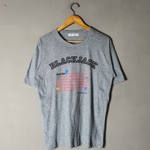 Vintage 90s BLACK JACK Tezuka Osamu&#39;s T shirt size M-L / 1990s Dr Black Jack Japansese Manga Series Anime Tezuka Production T shirt
