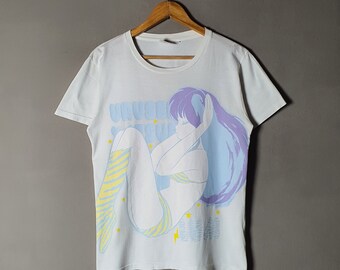 Urusei Yatsura Japanese Anime T Shirt size Medium / Official Lum the Invader Girl Japan Manga Cartoon comedy Graphic Tee